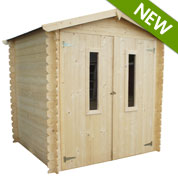 abri de jardin avec toit en polycarbonate - 4 m2